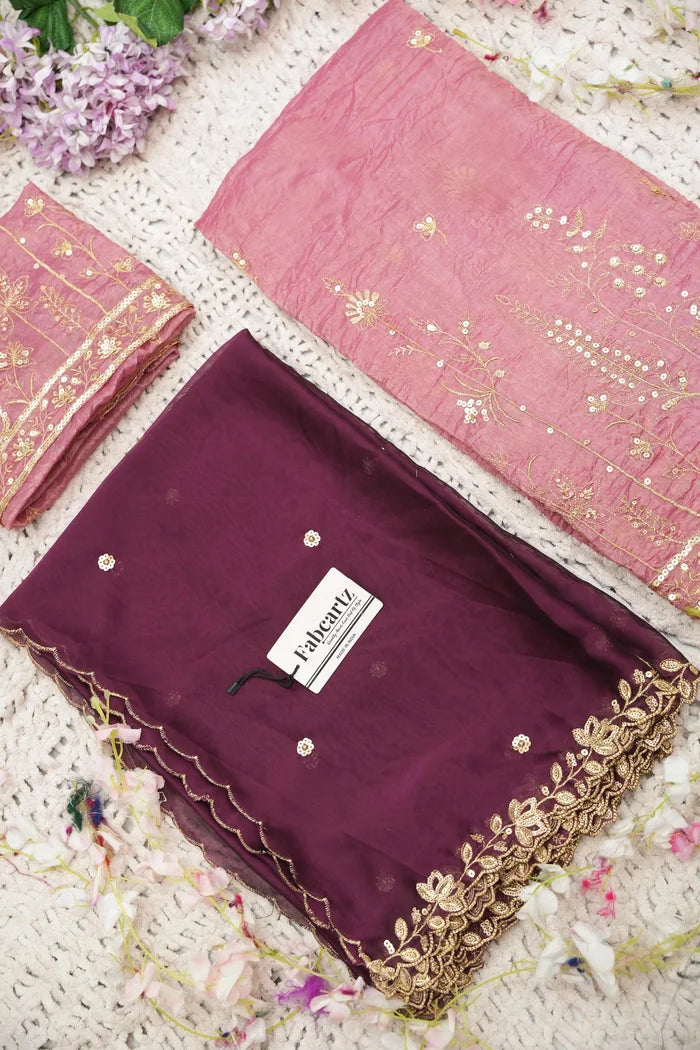 దక్షిణ భారత పండుగ సాంప్రదాయ హాఫ్ చీర (ఛవి) 