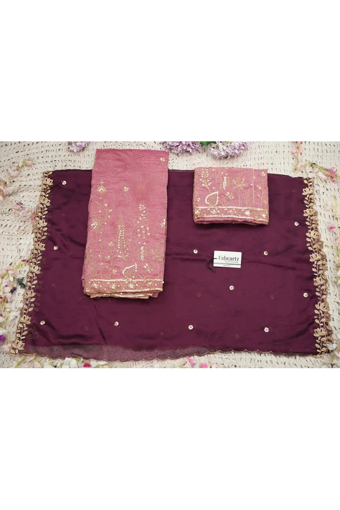 దక్షిణ భారత పండుగ సాంప్రదాయ హాఫ్ చీర (ఛవి) 