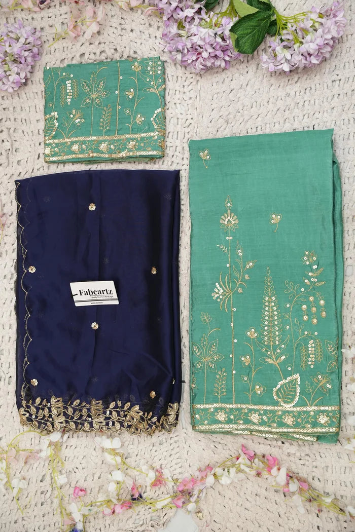 దక్షిణ భారత పండుగ సాంప్రదాయ హాఫ్ చీర (ఛవి) 