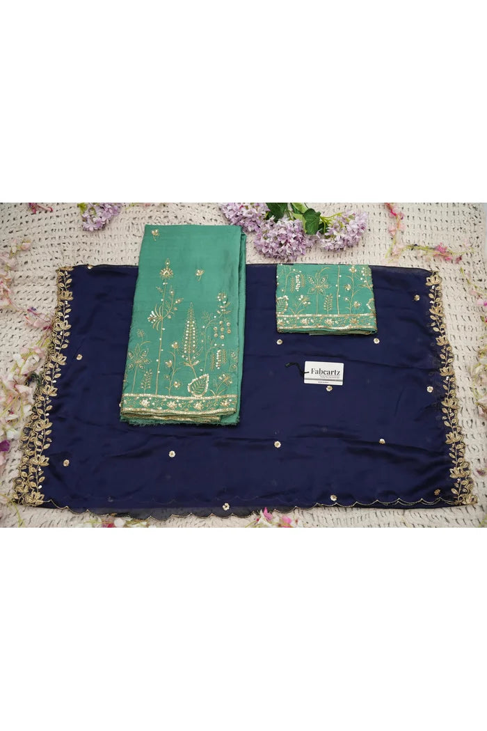 దక్షిణ భారత పండుగ సాంప్రదాయ హాఫ్ చీర (ఛవి) 