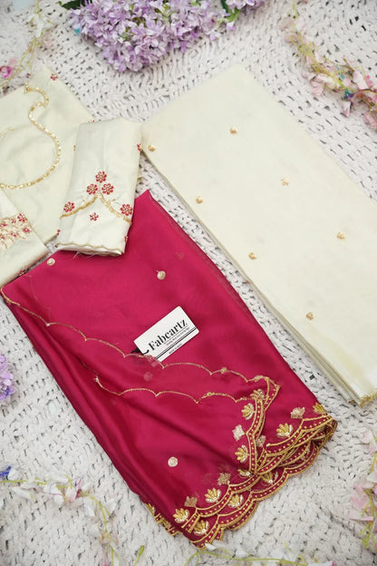 దక్షిణ భారత పండుగ సాంప్రదాయ హాఫ్ చీర (ఛవి) 