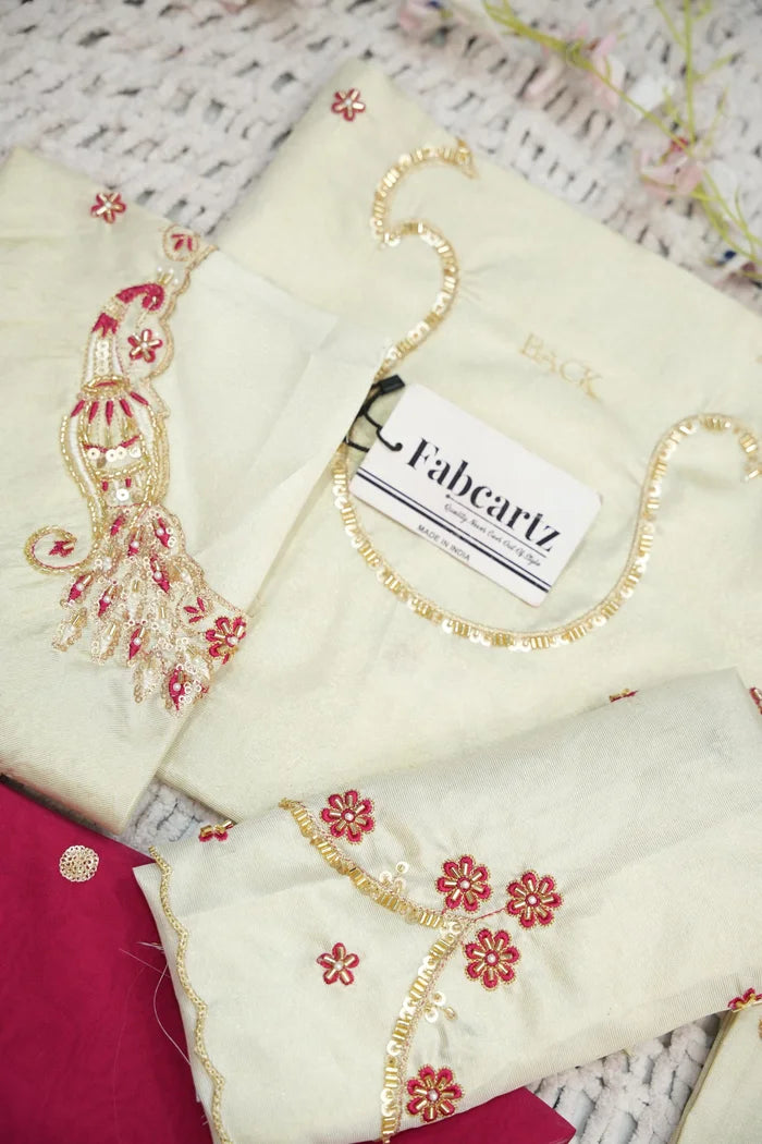 దక్షిణ భారత పండుగ సాంప్రదాయ హాఫ్ చీర (ఛవి) 