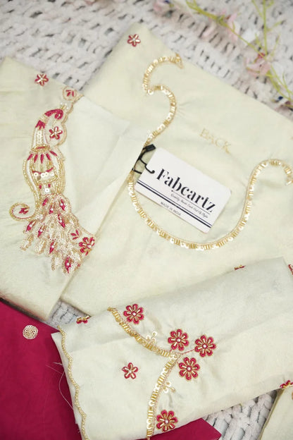 దక్షిణ భారత పండుగ సాంప్రదాయ హాఫ్ చీర (ఛవి) 