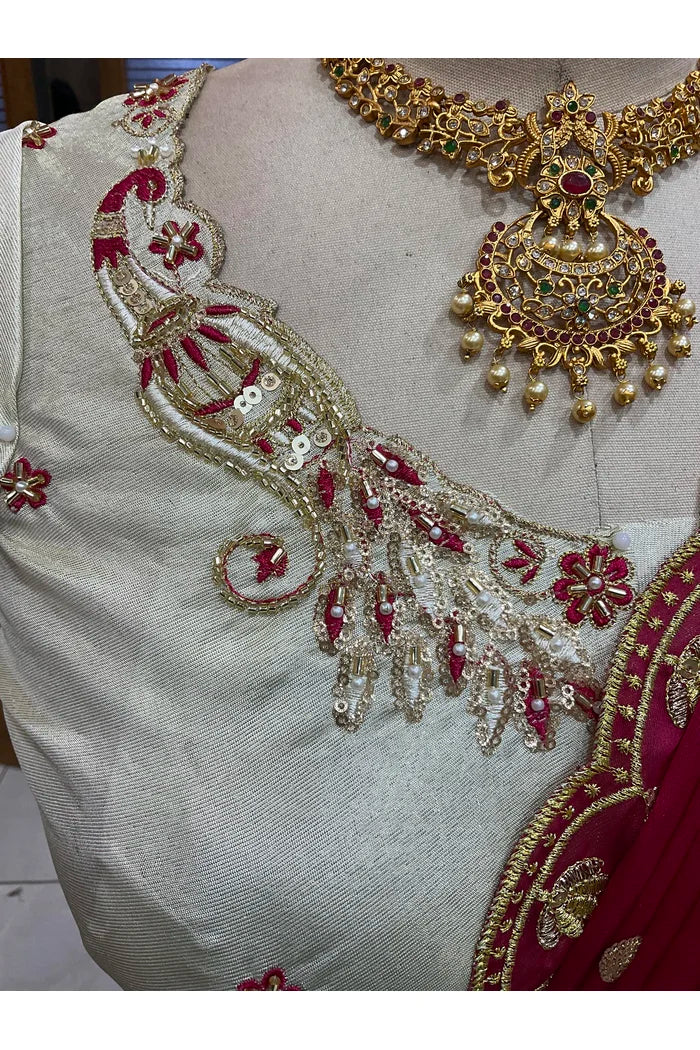 దక్షిణ భారత పండుగ సాంప్రదాయ హాఫ్ చీర (ఛవి) 