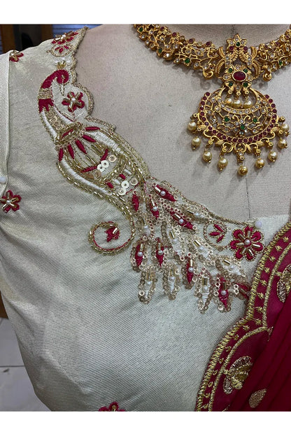 దక్షిణ భారత పండుగ సాంప్రదాయ హాఫ్ చీర (ఛవి) 