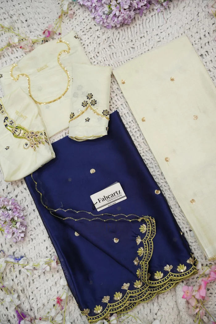 దక్షిణ భారత పండుగ సాంప్రదాయ హాఫ్ చీర (ఛవి) 