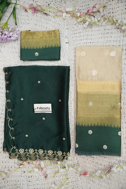 దక్షిణ భారత పండుగ సాంప్రదాయ హాఫ్ చీర (ఛవి) 