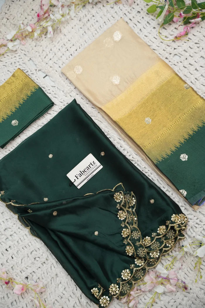 దక్షిణ భారత పండుగ సాంప్రదాయ హాఫ్ చీర (ఛవి) 