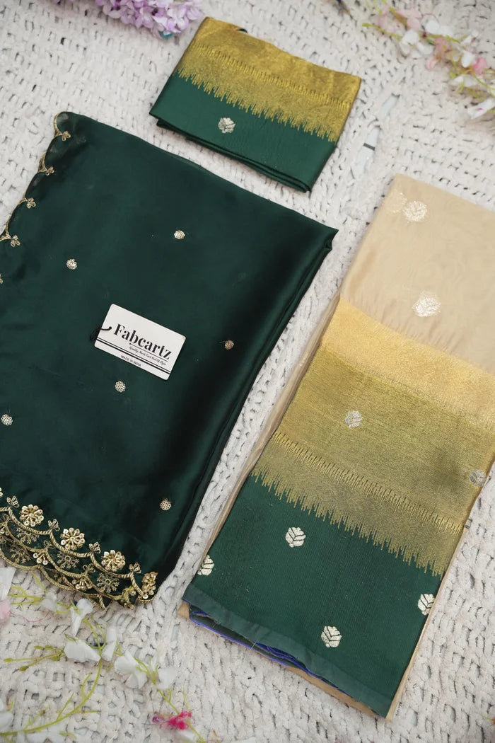 Beautiful South Indian Style Half Saree with Blouse and Dupatta for Women | Dharani (Copy)