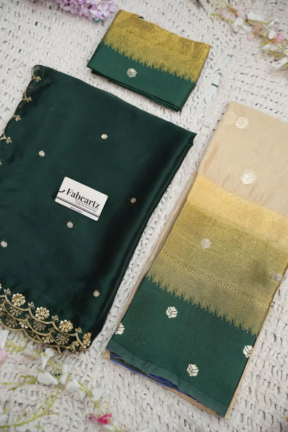 Beautiful South Indian Style Half Saree with Blouse and Dupatta for Women | Dharani (Copy)