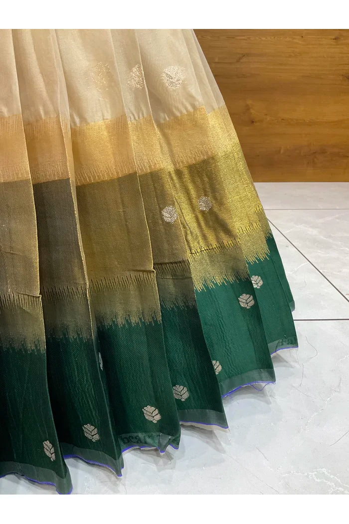 దక్షిణ భారత పండుగ సాంప్రదాయ హాఫ్ చీర (ఛవి) 