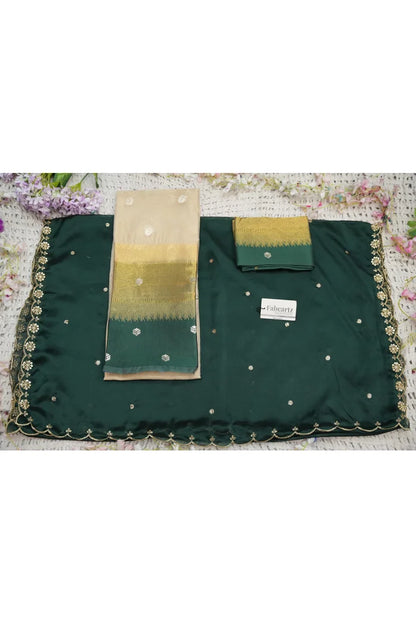 Beautiful South Indian Style Half Saree with Blouse and Dupatta for Women | Dharani (Copy)