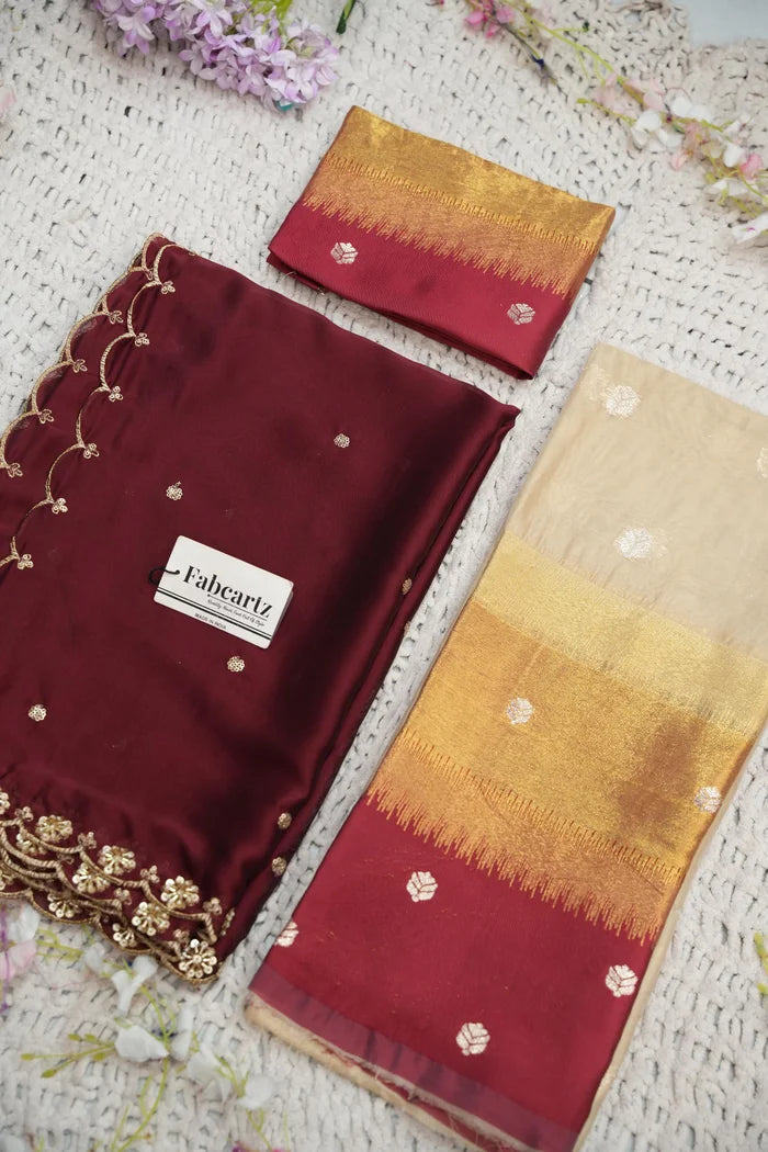 Beautiful South Indian Style Half Saree with Blouse and Dupatta for Women | Dharani (Copy)