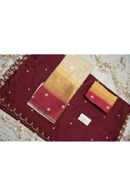 Beautiful South Indian Style Half Saree with Blouse and Dupatta for Women | Dharani (Copy)