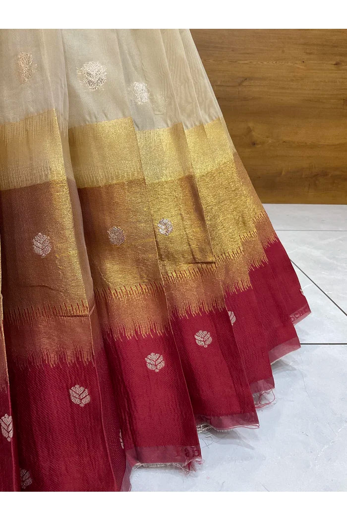 దక్షిణ భారత పండుగ సాంప్రదాయ హాఫ్ చీర (ఛవి) 