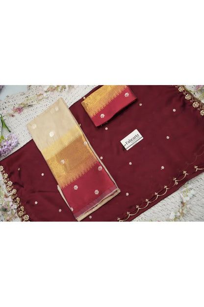 Beautiful South Indian Style Half Saree with Blouse and Dupatta for Women | Dharani (Copy)