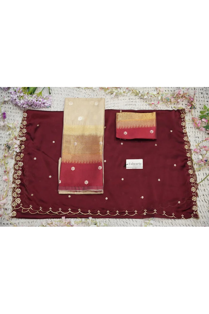Beautiful South Indian Style Half Saree with Blouse and Dupatta for Women | Dharani (Copy)