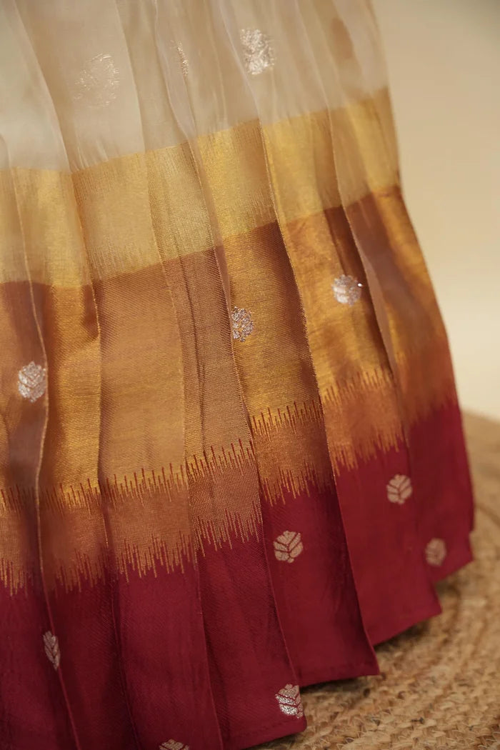 Beautiful South Indian Style Half Saree with Blouse and Dupatta for Women | Dharani (Copy)