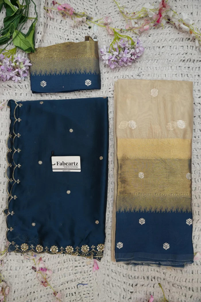 Beautiful South Indian Style Half Saree with Blouse and Dupatta for Women | Dharani (Copy)