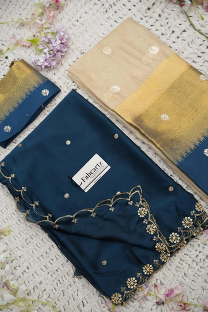 దక్షిణ భారత పండుగ సాంప్రదాయ హాఫ్ చీర (ఛవి) 