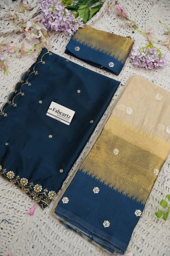 దక్షిణ భారత పండుగ సాంప్రదాయ హాఫ్ చీర (ఛవి) 