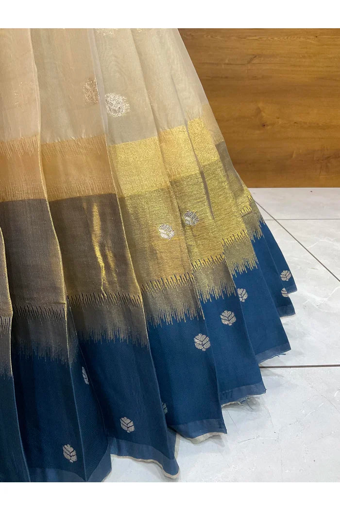 దక్షిణ భారత పండుగ సాంప్రదాయ హాఫ్ చీర (ఛవి) 