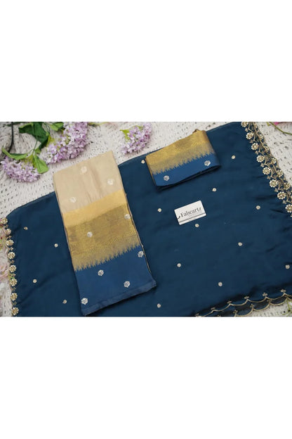 Beautiful South Indian Style Half Saree with Blouse and Dupatta for Women | Dharani (Copy)