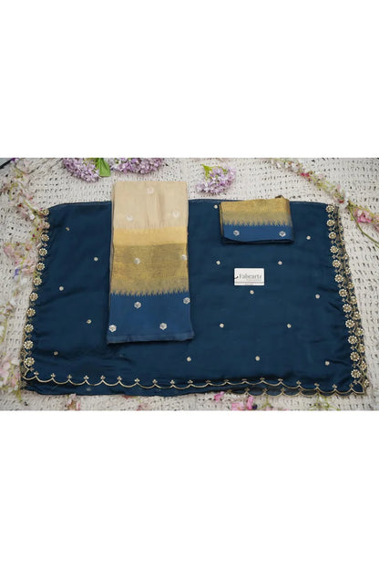 Beautiful South Indian Style Half Saree with Blouse and Dupatta for Women | Dharani (Copy)