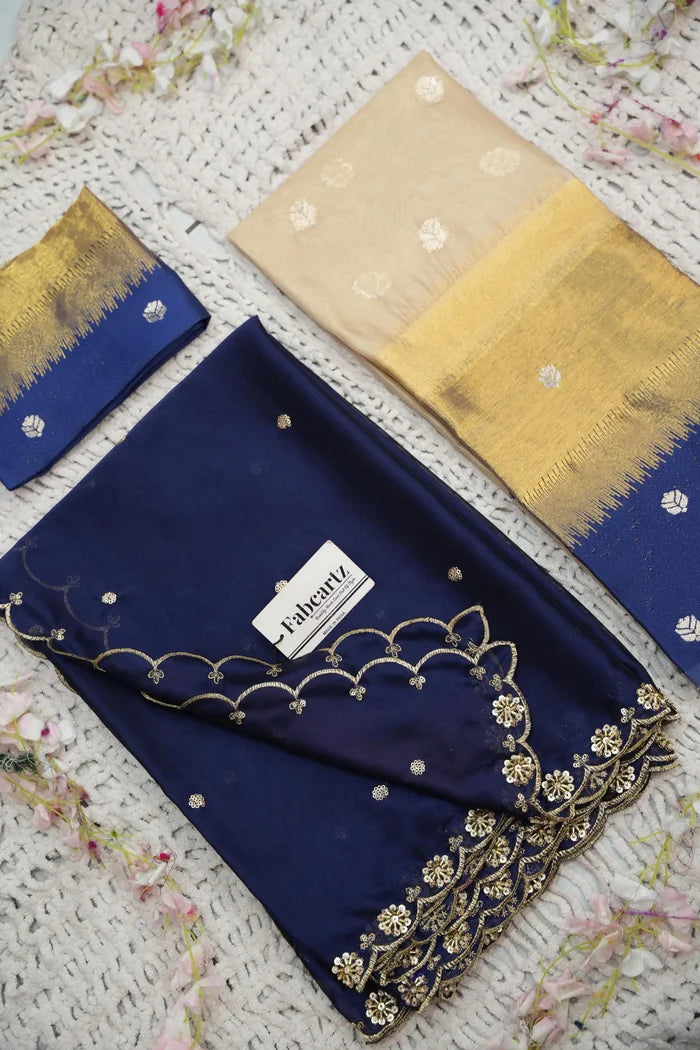 Beautiful South Indian Style Half Saree with Blouse and Dupatta for Women | Dharani (Copy)