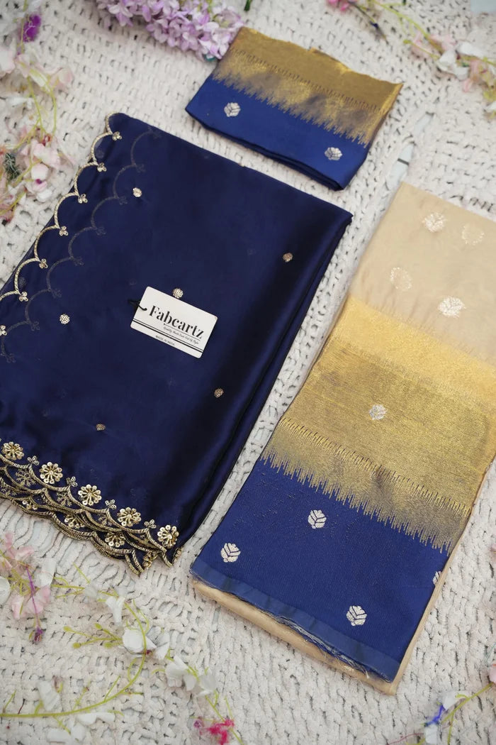 Beautiful South Indian Style Half Saree with Blouse and Dupatta for Women | Dharani (Copy)