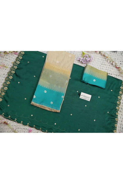 Beautiful South Indian Style Half Saree with Blouse and Dupatta for Women | Dharani (Copy)
