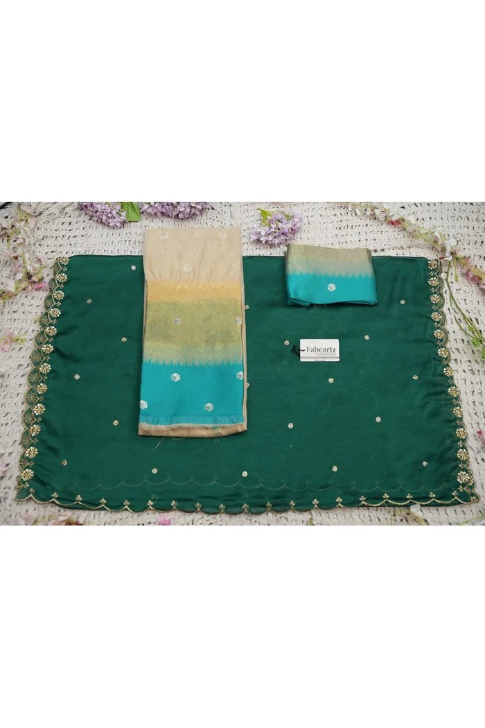 Beautiful South Indian Style Half Saree with Blouse and Dupatta for Women | Dharani (Copy)