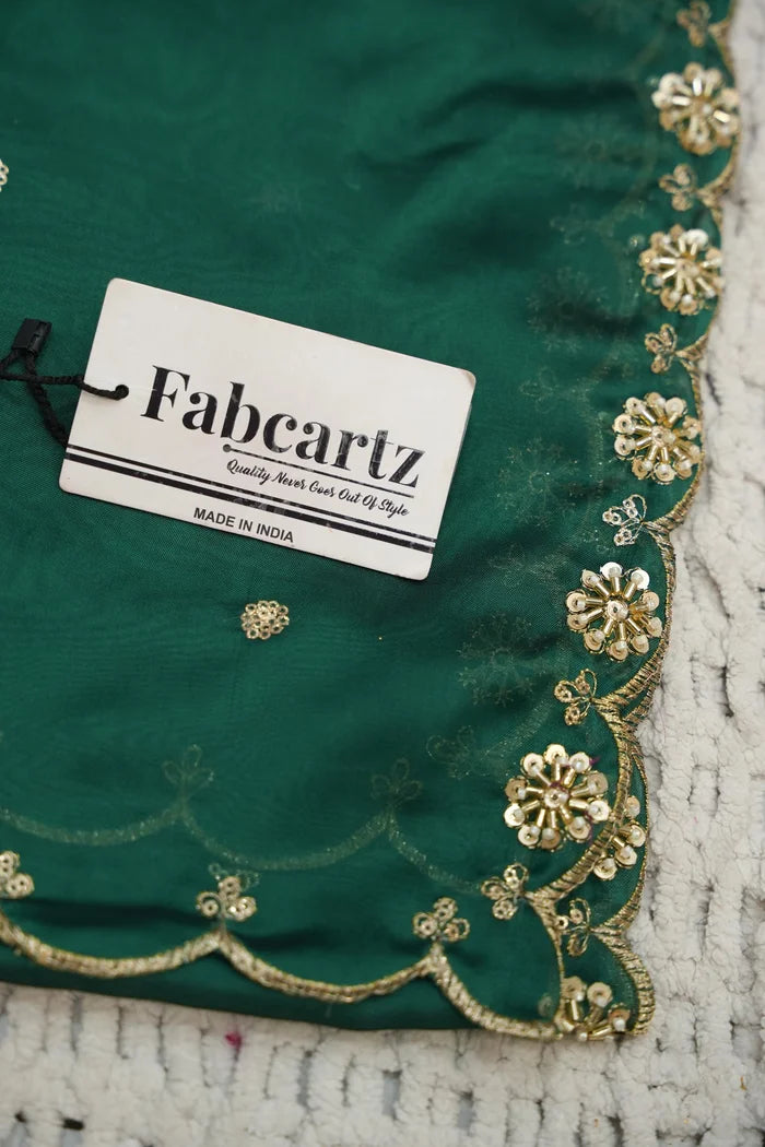 Beautiful South Indian Style Half Saree with Blouse and Dupatta for Women | Dharani (Copy)
