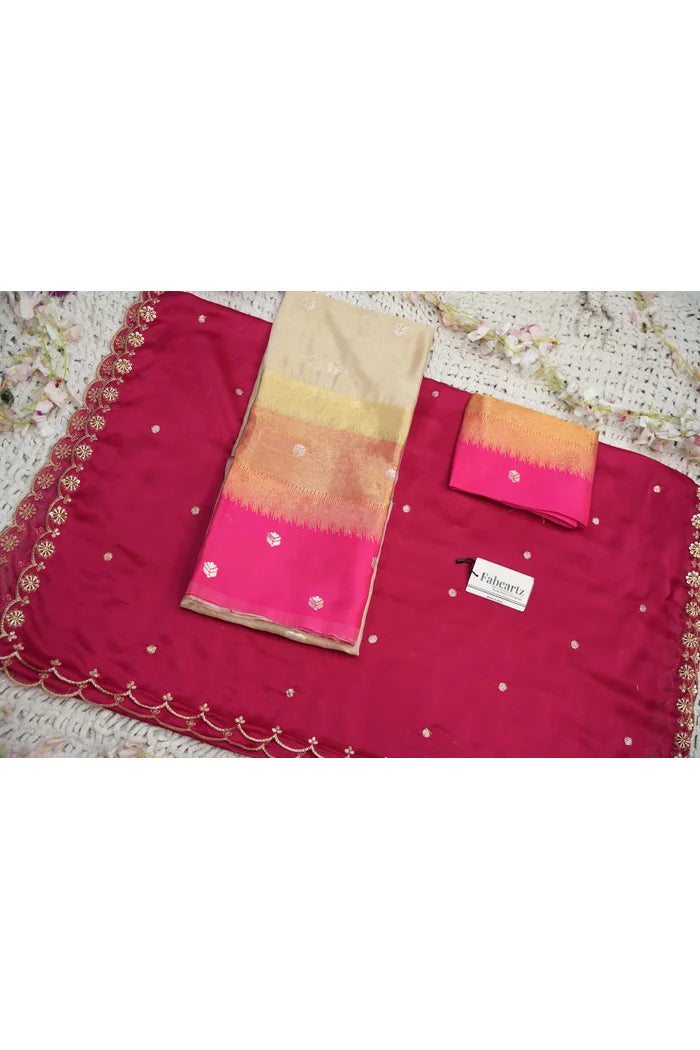 Beautiful South Indian Style Half Saree with Blouse and Dupatta for Women | Dharani (Copy)