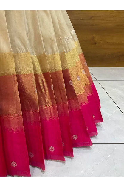 దక్షిణ భారత పండుగ సాంప్రదాయ హాఫ్ చీర (ఛవి) 