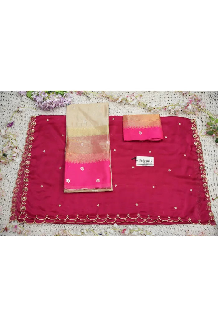 దక్షిణ భారత పండుగ సాంప్రదాయ హాఫ్ చీర (ఛవి) 