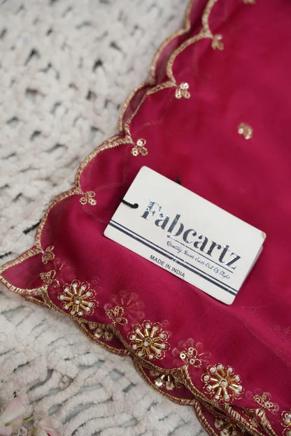 Beautiful South Indian Style Half Saree with Blouse and Dupatta for Women | Dharani (Copy)