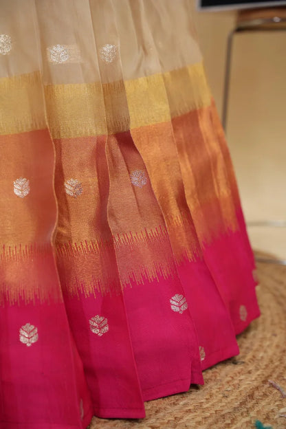 Beautiful South Indian Style Half Saree with Blouse and Dupatta for Women | Dharani (Copy)