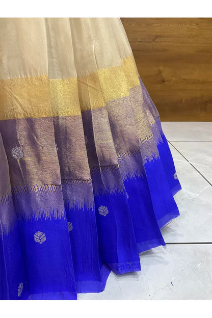 దక్షిణ భారత పండుగ సాంప్రదాయ హాఫ్ చీర (ఛవి) 