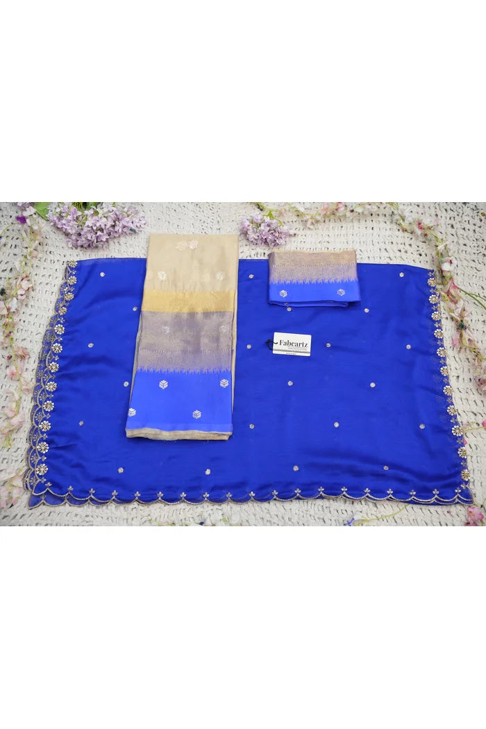 Beautiful South Indian Style Half Saree with Blouse and Dupatta for Women | Dharani (Copy)