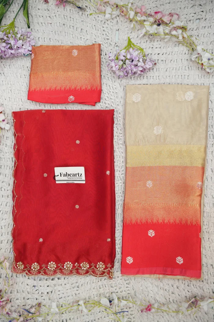 Beautiful South Indian Style Half Saree with Blouse and Dupatta for Women | Dharani (Copy)