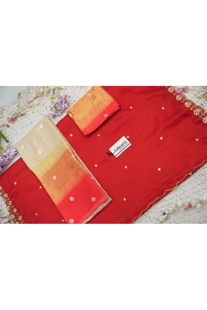 Beautiful South Indian Style Half Saree with Blouse and Dupatta for Women | Dharani (Copy)