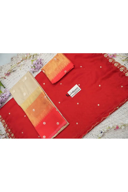 Beautiful South Indian Style Half Saree with Blouse and Dupatta for Women | Dharani (Copy)