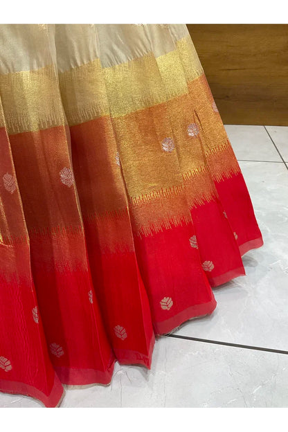 దక్షిణ భారత పండుగ సాంప్రదాయ హాఫ్ చీర (ఛవి) 