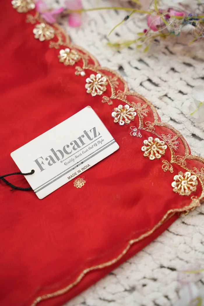 Beautiful South Indian Style Half Saree with Blouse and Dupatta for Women | Dharani (Copy)
