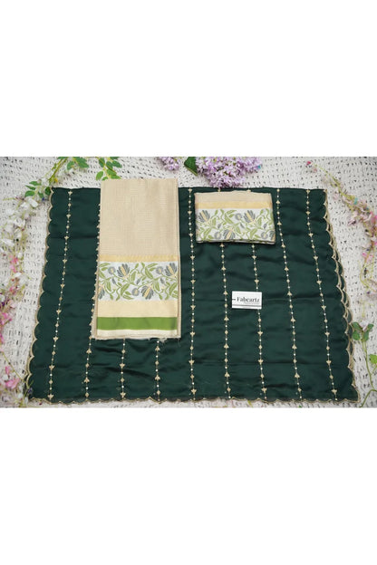 Beautiful South Indian Style Half Saree with Blouse and Dupatta for Women | Ginger