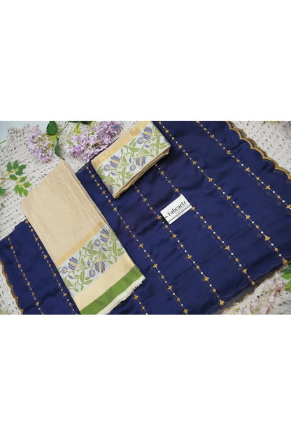 Beautiful South Indian Style Half Saree with Blouse and Dupatta for Women | Ginger