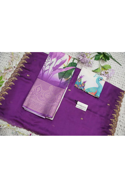 Beautiful South Indian Style Printed Half Saree with Blouse and Dupatta for Women | Radhekrishna