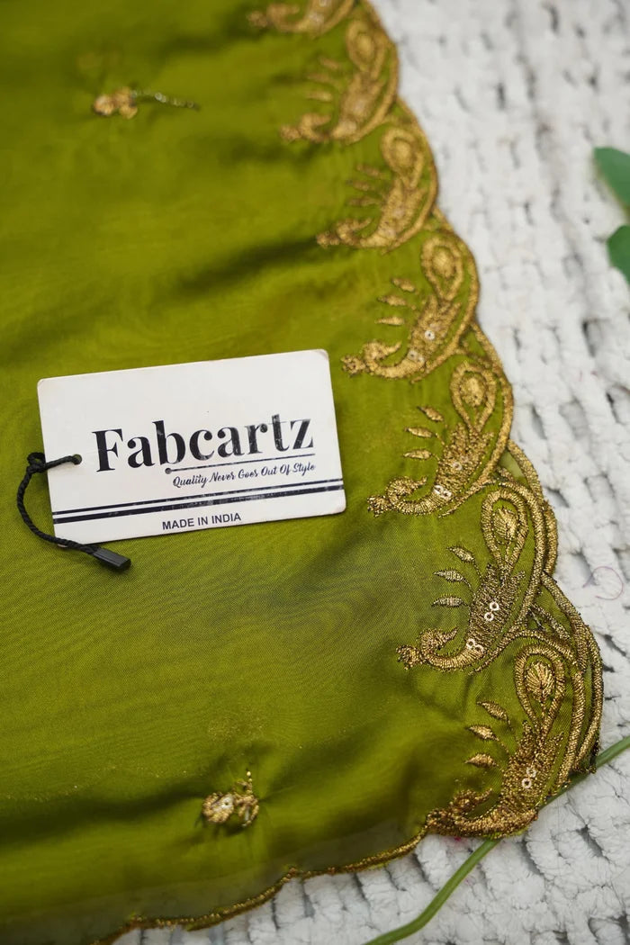 Beautiful South Indian Style Printed Half Saree with Blouse and Dupatta for Women | Radhekrishna