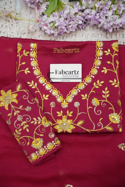 Beautiful South Indian Style Half Saree with Embroidery Work Blouse and Dupatta for Women | Ekta KV